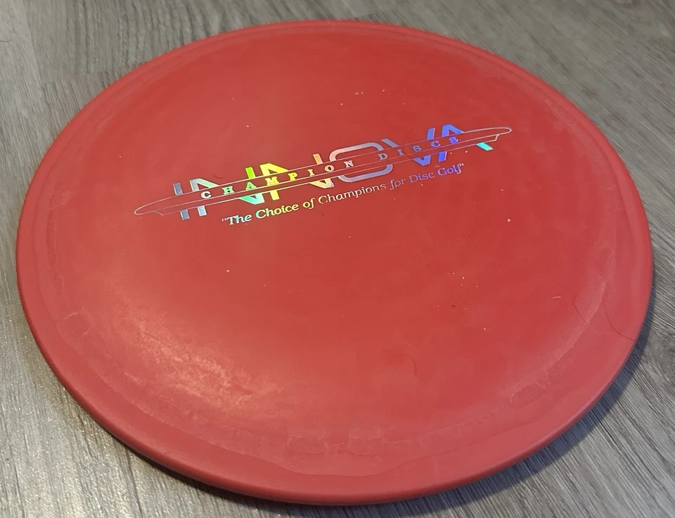 Innova DX Gazelle Red Bar Stamp OOP CAL Tooled Patent # Vintage Disc Golf Driver - Image 2 of 4