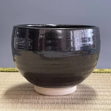 Akagawa Ware H060 : Japanese Pottery Chawan Matcha Tea Bowl Tea Ceremony Vintage