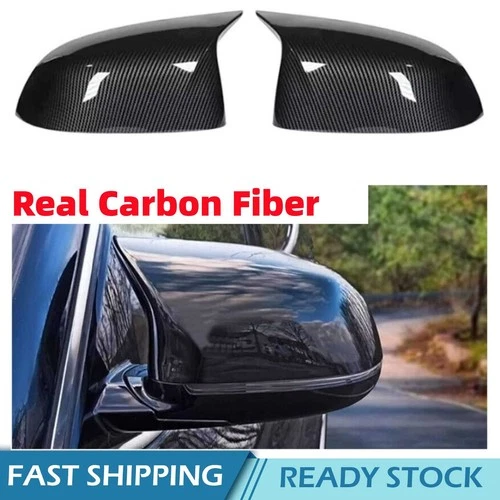 For 2019-2022 2023 BMW X3 G01 X4 G02 X5 G05 Real Carbon Fiber Mirror Cover Caps