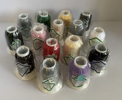 Lot of 15 Woolly Nylon Sewing Thread Wooly Lock 100% Nylon Made in Japan **NEW**