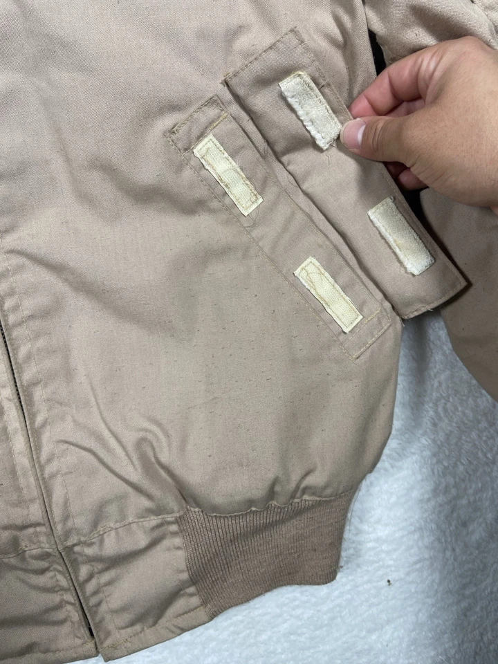 VTG US Military Tanker Jacket Men's M Cold Weather High Temp Aramid Tan Army - Image 4 of 4