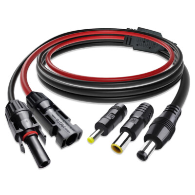Solarpanel Anschluss an DC 8mm Adapter Verlängerungskabel 13AWG mit DC 5.5mmX2.1