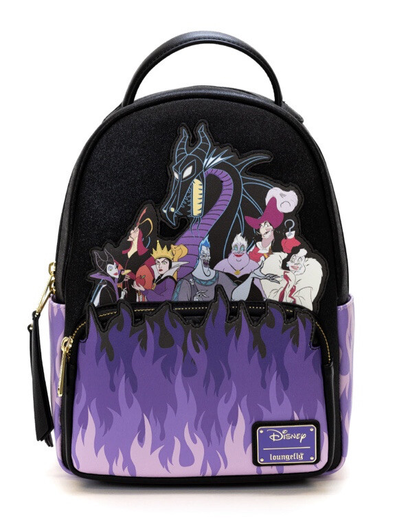 人気商品&特価 LOUNGEFLY Disney ヴィランズ 紫の炎 リュック LOUNGEFLY DISNEY VILLAINS PURPLE FLAME MINI BACKPACK NEW | eBay