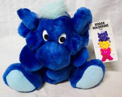 VINTAGE KODAK KOLORKINS BLUE FOCUS CHARACTER 8