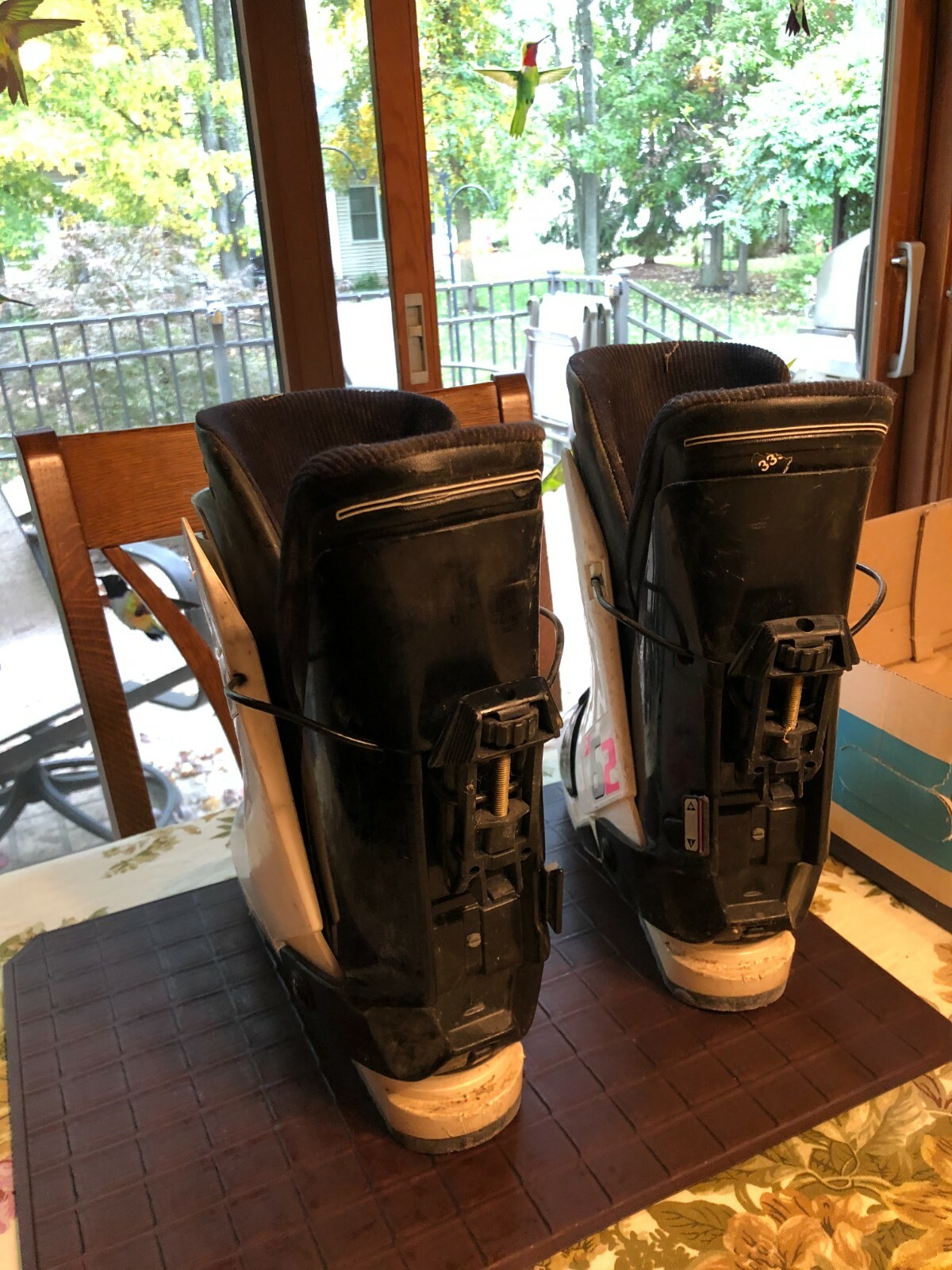 Stivali da sci Salomon HTC bianchi da uomo OPT 4.2 ultraleggeri taglia 27