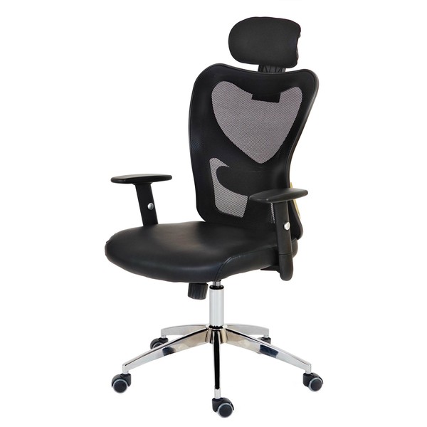 Profi-Drehstuhl Atlanta, BüRostuhl Schreibtischstuhl, Kunstleder, Schwarz-image