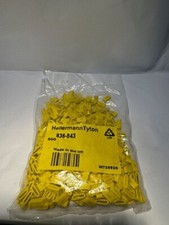 HellermannTyton Ovalgrip Slide On Cable Markers Black on Yellow Pre-printed "I"