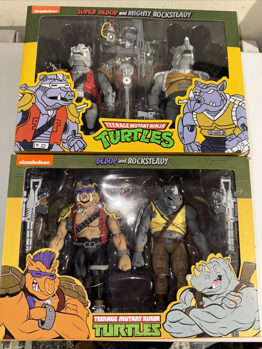 NECA TMNT Teenage Mutant Ninja Turtles Bebop Rocksteady Action