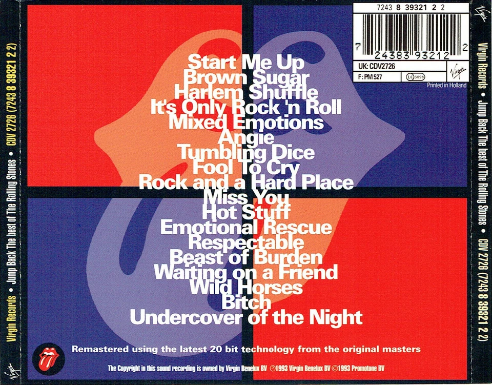 (CD) Jump Back - The Best Of The Rolling Stones - Start Me Up, Brown Sugar, u.a. - Bild 2 von 2