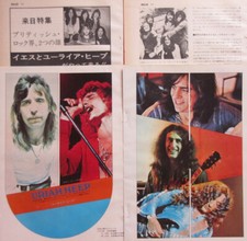 URIAH HEEP DAVID BYRON KEN HENSLEY 1973 CLIPPING JAPAN MAGAZINE ML 3M 5PAGE