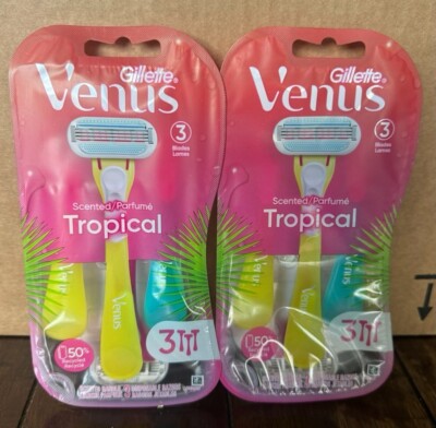 Gillete Venus 3 blades two packs of 3 disposable woman razors