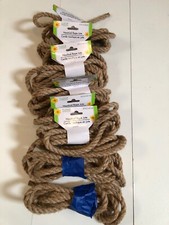 8 Floral Garden Nautical Decorative Rope Jute 8 Foot Long Each 3/8" or 10MM DIA