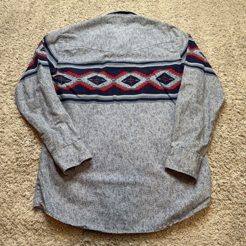 Vintage 80er Roper Western Hemd Button Down Azteken Herren Small - Bild 6 von 6