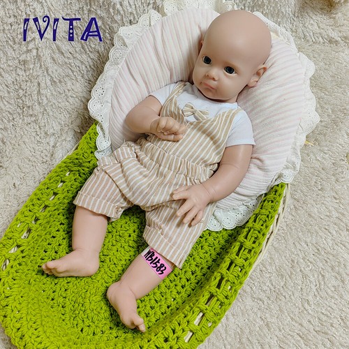 IVITA 21'' Newborn Lifelike Full Body Silicone Reborn Baby Boy Floppy Doll - Picture 2 of 6