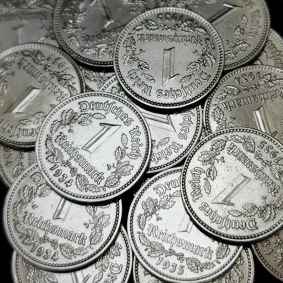 Nazi Germany 1 Mark *Beautiful* Genuine WW2 Third Reich 1 Reichsmark Coin - Image 4 of 4