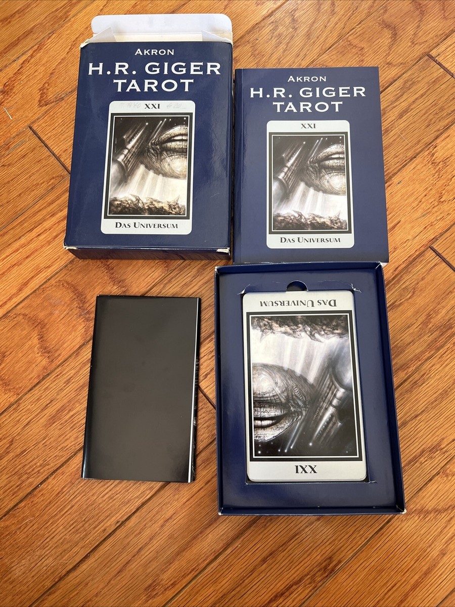 H. R. Giger Tarot by Akron Complete Set: 22 cards, art book