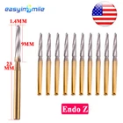 10pcs Dental Endo-Z Tungsten Carbide Burs Endodontic Surgical Cutter  1.4*23*9MM