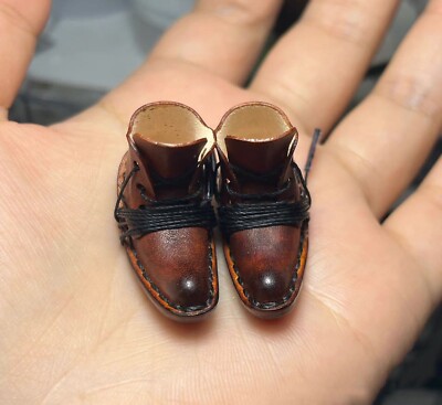Blythe Puppe braune Schuhe handgefertigte Lederstiefel für OB 22 & OB 24