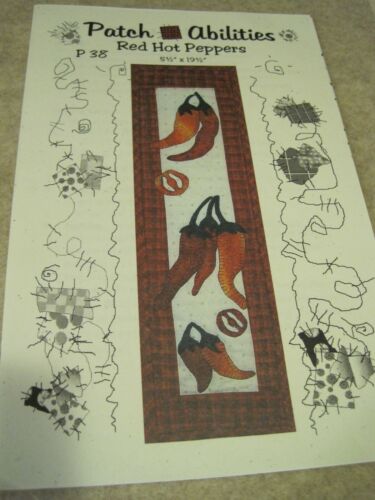 RED HOT PEPPERS Banner Pattern Patch Abilities UNCUT - Photo 1 sur 3