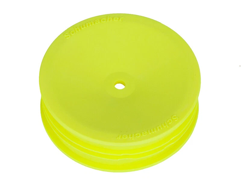 Schumacher 1:10 Felgen Gelb Front 2WD 12mm Slim Sechskant Neon Offroad (1) - Bild 4 von 4