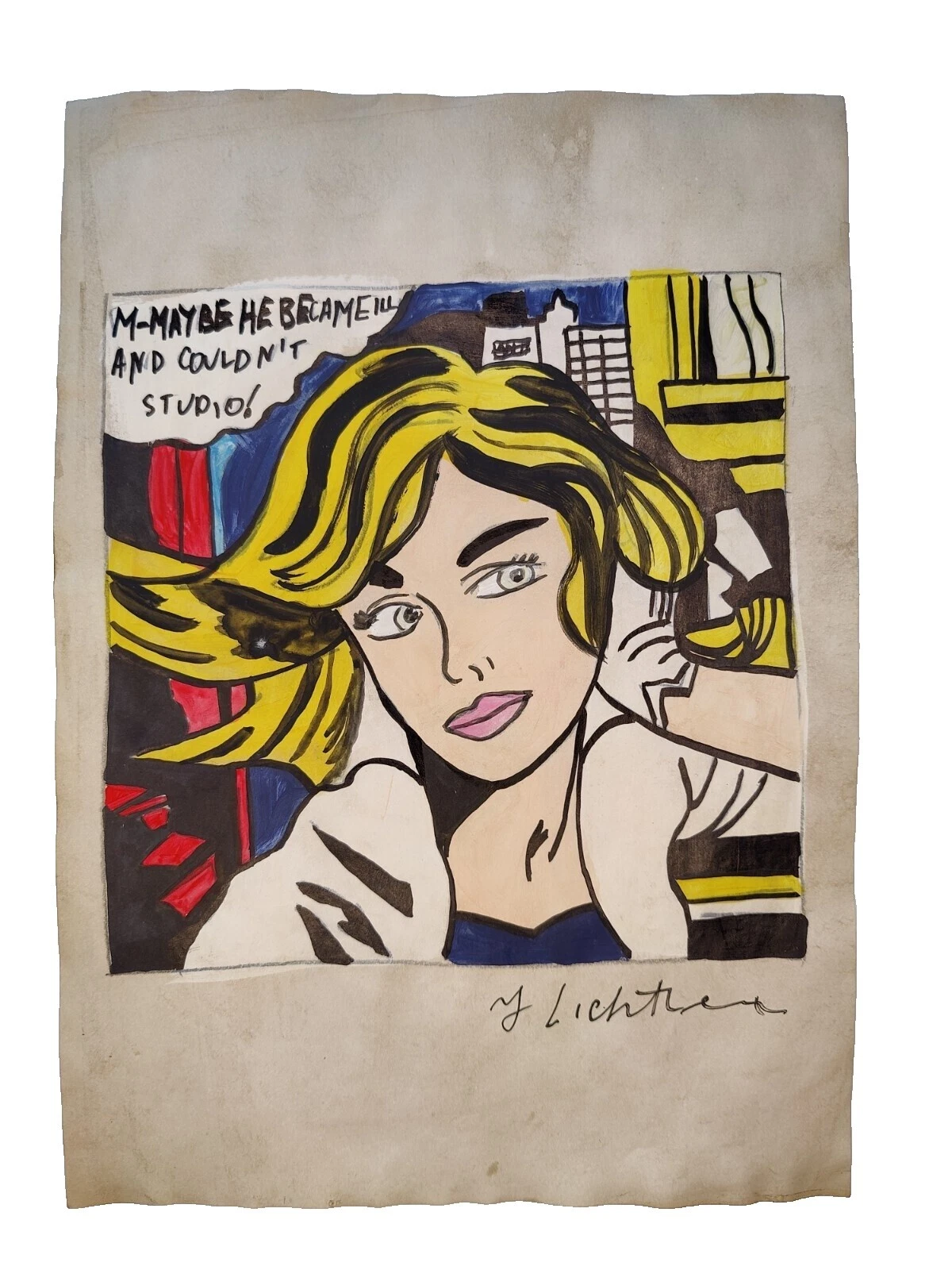 Roy Lichtenstein Art Canvas Pop Art Paintings