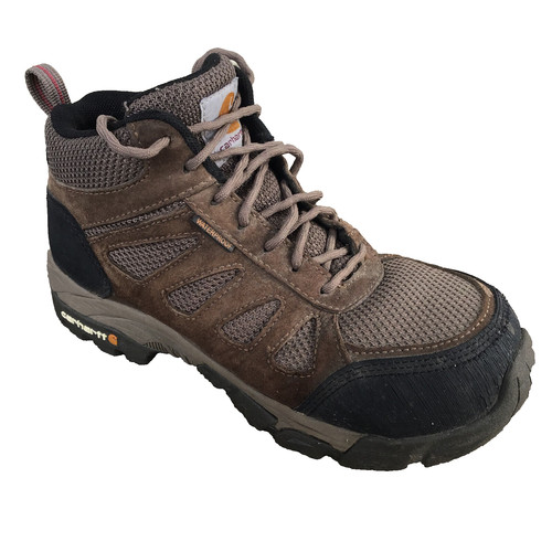 Carhartt Women Size 7.5 Cwh4420 Safety Toe Work Boots Brown