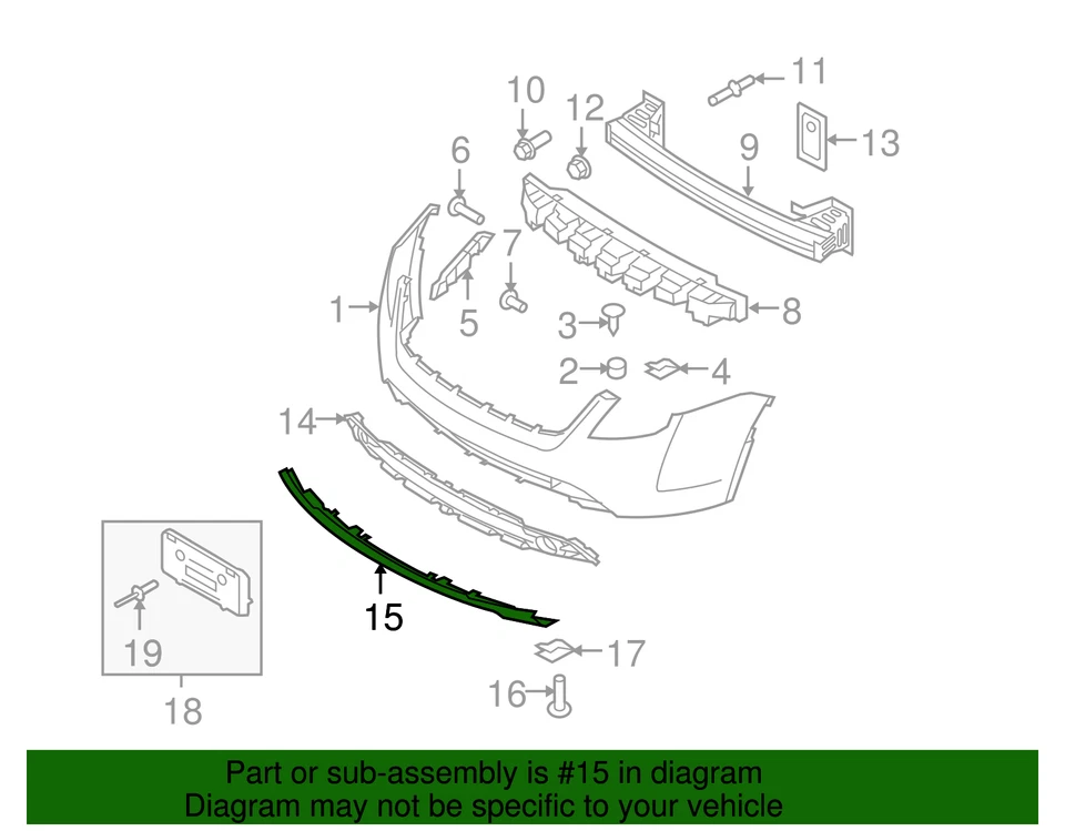 Moldura de rejilla de radiador Mercury Milan 2010-2012 AN7Z-8200-B Foto 2 de 4