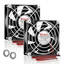 80mm X 25mm 12 Volt Fans Dc Brushless Cooling Fan 12v Dual Ball 2pin For Diy Sma