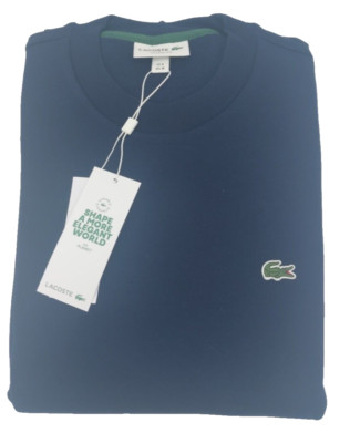 Lacoste Sweatshirt - Herren Sweatshirt mit Rundhalsausschnitt Navy US Medium. M7