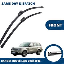 Front Windscreen 26" 26" Flat Aero Wiper Blades for Ranger Rover L322 2002-2012