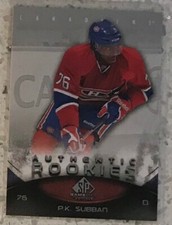 2010-11 SP Game Used P K Subban #198 S-N 17-99