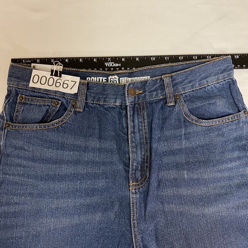 Route 66 Jeans Mens 31x29 Blue Dark Wash Bootcut Regular Denim - Picture 8 of 13