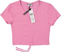 Neu ! Noisy May Damen Crop Top Pink Gr. L
