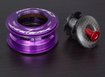YUNIPER R3CORD 1 1/8 Steuersatz Ultralight 64g 44mm lila semi-integriert Carbon