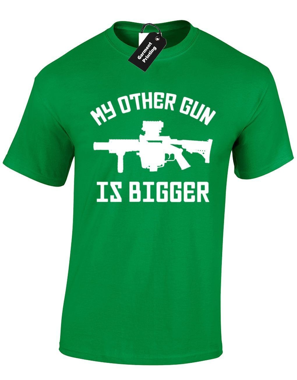 ALTRA MY OTHER GUN IS LARGE T SHIRT UOMO DIVERTENTE GIOCATORE RUDE GAMING PC