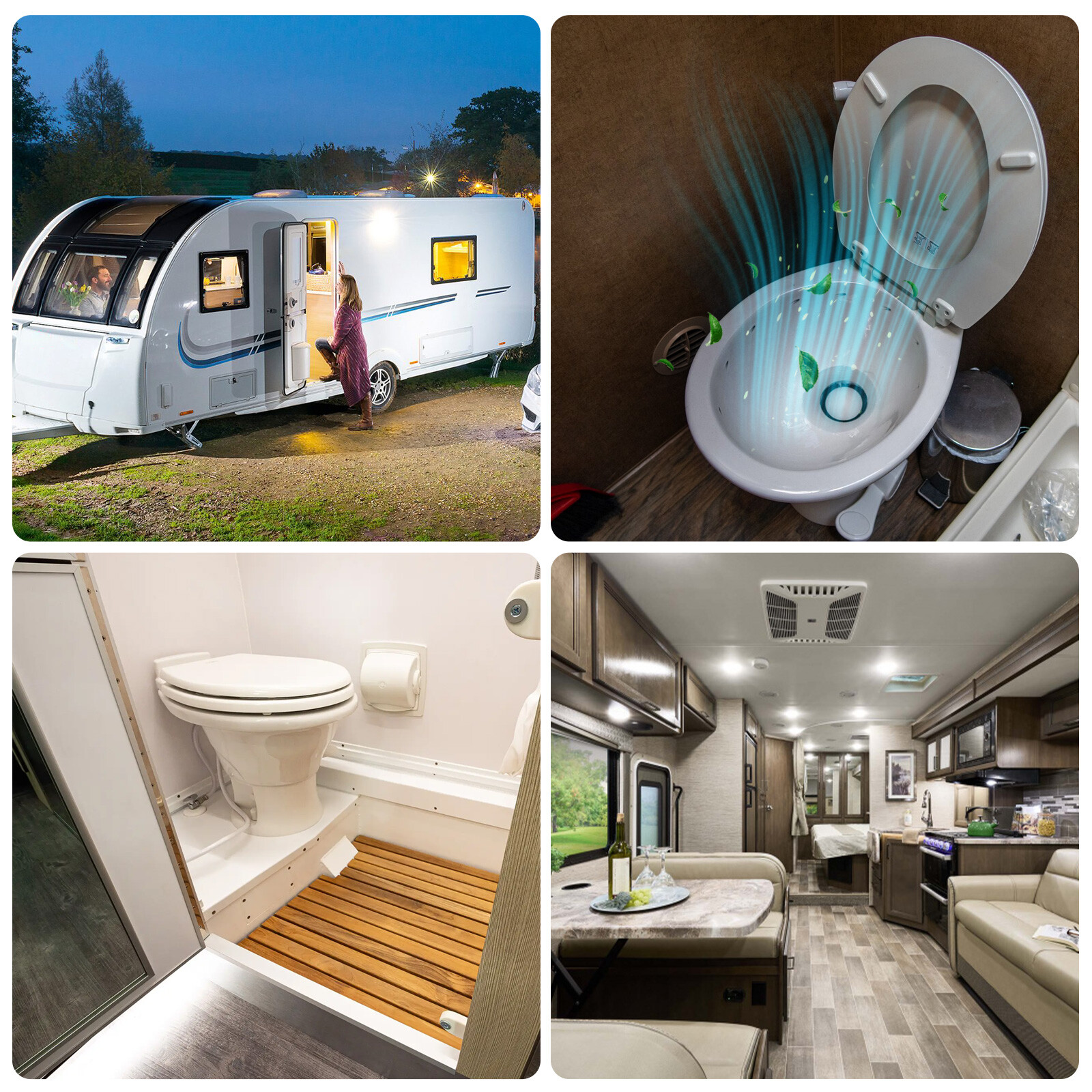 RV Toilet Seal & Flange for Dometic 300 310 320 Toilet Flush Ball & Base Gasket