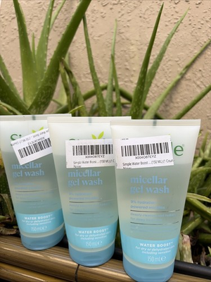 #ad Simple Water Boost Micellar Gel Wash 150ML Pack Of 3 $37.99