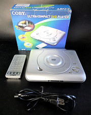 COBY DVD-209 Ultra Compact DVD Player w/Remote-Batteries Included Cable TESTED