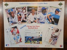 1989 Upper Deck Limited Edition Commemorative Sheet Ken Griffey Jr. Mattingly +