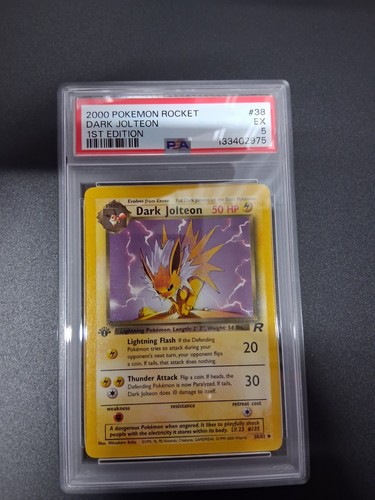 Dark Jolteon (1st Edition) graded PSA 5 for sale on eBay