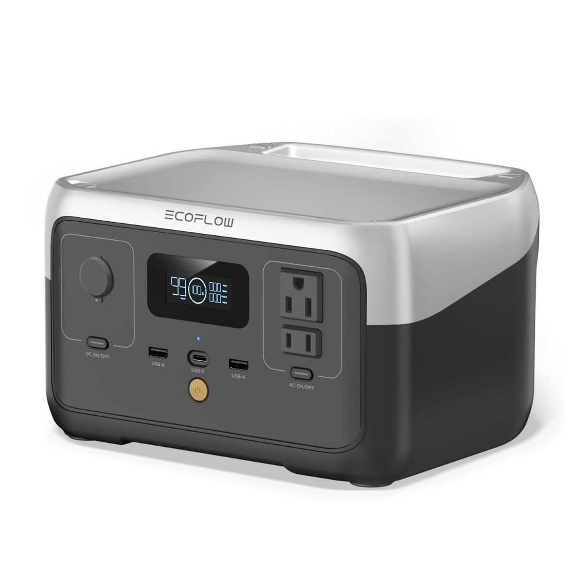 EF ECOFLOW Portable Power Station RIVER 2, 256Wh LiFePO4 Battery
