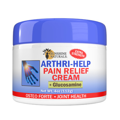 Sunshine Naturals Arthri-Help Pain Relief Cream + Glucosamine 4 oz