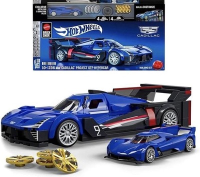 Mattel Brick Shop Hot Wheels Cadillac Project GTP Building Set, 236 Pieces