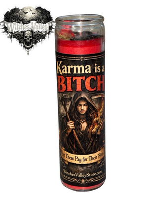 #ad Karma Is a Bitch Candle Justice amp; Return to Sender Spell Revenge Candle $120.00