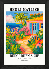 Beach house decor Framed Wall Art Poster Canvas Print Picture