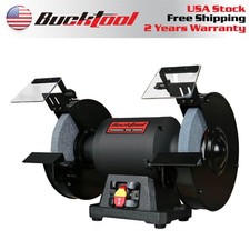 BUCKTOOL 1.5HP 10 Inch Low Speed Bench Grinde...