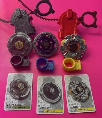 Beyblade Metal Fury Legendary Bladers Scyhte Kronos Variares Jade Jupiter