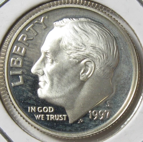 1997-S Proof Silver Roosevelt Dime - #10963-19