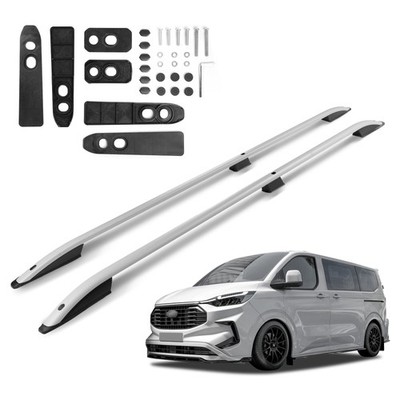 Dachreling für Ford Tourneo Custom (V710) H1 KURZ (L1 | SWB) 2023- Silber Matt