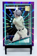 Ethan Salas /49 Purple Laser 2025 Donruss Rated Prospect #199 San Diego Padres